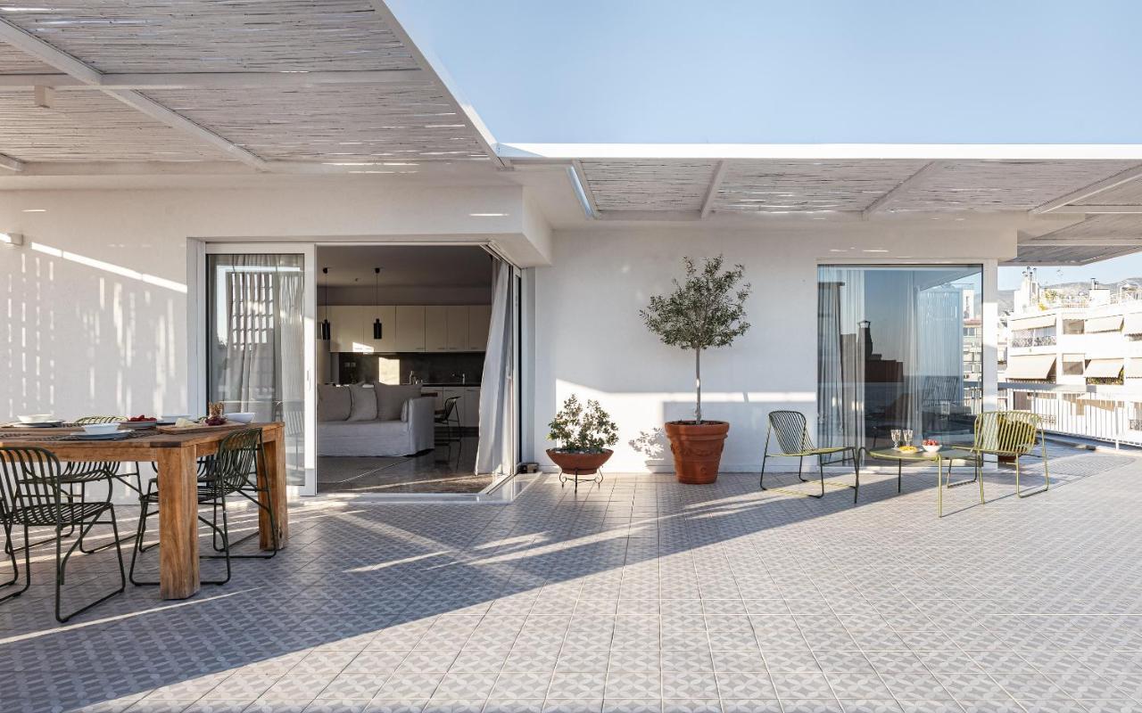 Sea View Beach Penthouse - Athens Coast Exterior foto